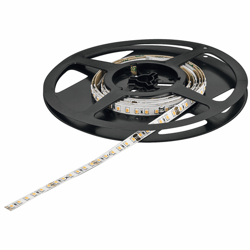 Hafele Flexible Strip Light, Hfele Loox5 LED 3042, 24 V, monochrome, (5/16") 8 mm, 120 LEDs/m, 4.8 W/m, Warm white 3000 K, (196 7/8") 5 m available length, Item# 833.76.317, 83376317, 833-76-317