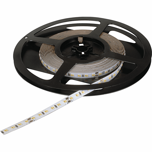 Hafele LED strip light, Hfele Loox5 LED 3087, Hfele Loox5 LED 3087, 24 V, Tunable White, 2-wire, (5/16") 8 mm, 2 x 120 LEDs/m, 9.6 W/m, 5 m, Item# 833.77.242, 83377242, 833-77-242