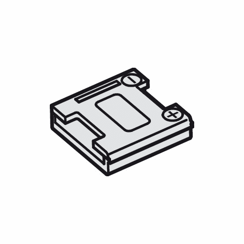 Hafele Clip Connector, for Loox LED 3028, White finish, Item# 833.77.761, 83377761, 833-77-761