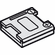 Hafele Clip Connector, for Loox LED 3028, White finish, Item# 833.77.761, 83377761, 833-77-761