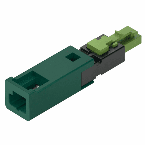 Hafele Adapter, Loox5 device  Loox driver, For connecting to Loox driver, Voltage: 24V, max. connected wattage: 84W, length 45mm, Item# 833.77.837, 83377837, 833-77-837