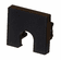 Hafele End Cap, Slotted, for Hfele Loox5 Profile 2101/2102, Black, Item# 833.88.432, 83388432, 833-88-432