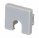 Hafele End Cap, Slotted, for Hfele Loox5 Profile 2101/2102, Plastic, silver colored, Item# 833.88.434, 83388434, 833-88-434