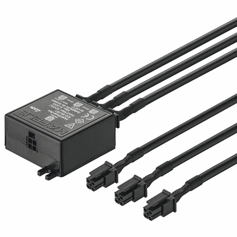 Hafele Multi Driver Box, Loox LED, Plastic, black, Item# 833.89.061, 83389061, 833-89-061