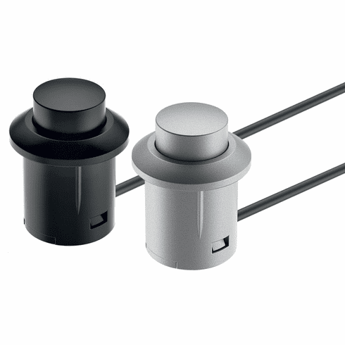 Hafele Push Switch, Hafele Loox, On/Off Switching, Silver colored, Item# 833.89.107, 83389107, 833-89-107