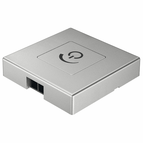 Hafele Dimmer, Soft On/Off Switching, Modular, Soft on/off switching, With contact, plastic, silver colored, Item# 833.89.134, 83389134, 833-89-134