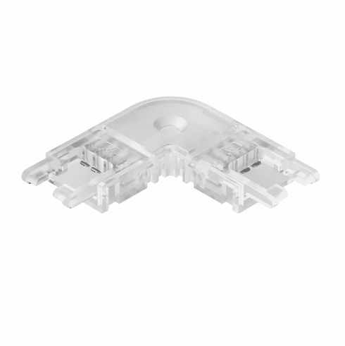 Hafele Corner connector, Hfele Loox5 for LED strip light, RGB, 10 mm (3/8"), Clip width 12 mm, Length: 26mm, width: 26mm, 3.5 A, Item# 833.89.189, 83389189, 833-89-189