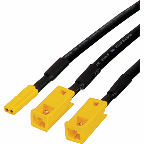 Hafele Y Distributor, Hfele Loox5 2-way, Monochrome, 12 V, 1 male, 2 female, Length: 1500 mm (59 1/16"), Max. 60 W, Item# 833.93.737, 83393737, 833-93-737