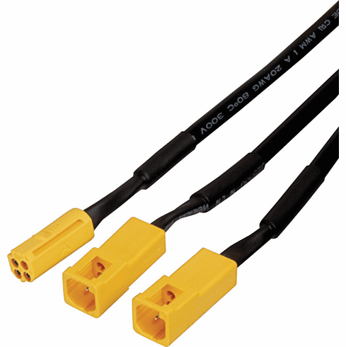 Hafele Y Distributor, Hfele Loox5 2-way, Multi-White, 12V, 1 male, 2 female, Max. 60 W, Item# 833.93.738, 83393738, 833-93-738