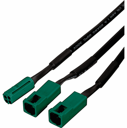 Hafele Y Distributor, Hfele Loox5 2-way, Multi-White, 24V, 1 male, 2 female, Item# 833.93.739, 83393739, 833-93-739