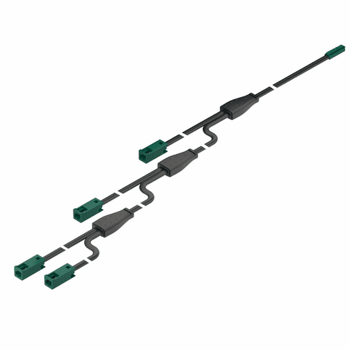 Hafele 4-way extension lead, Häfele Loox5 24V, Monochrome, Length: (255 7/8") 6500 mm, Item# 833.95.743, 83395743, 833-95-743