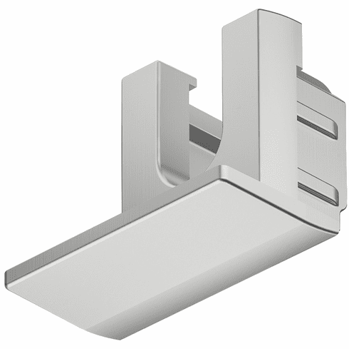 Hafele End cap, For Hfele Loox5 profile 1104, Plastic, Plastic, silver colored, Item# 833.95.768, 83395768, 833-95-768