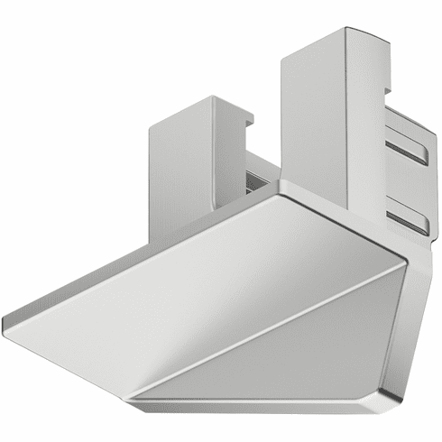 Hafele End cap, For Hfele Loox5 profile 1105, Plastic, silver colored, Item# 833.95.770, 83395770, 833-95-770