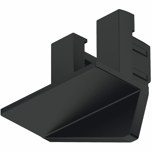 Hafele End cap, For Hfele Loox5 profile 1105, Plastic, black, Item# 833.95.771, 83395771, 833-95-771