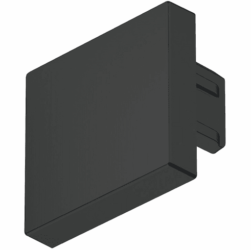 Hafele End cap, For Hfele Loox5 profile 2101, Plastic, Plastic, black, Item# 833.95.775, 83395775, 833-95-775