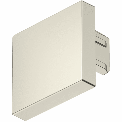 Hafele End cap, For Hfele Loox5 profile 2101, Plastic, Plastic, brushed stainless steel colored, Item# 833.95.776, 83395776, 833-95-776