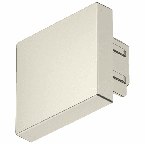 Hafele End cap, For Hfele Loox5 profile 2102, Plastic, Plastic, brushed stainless steel colored, Item# 833.95.779, 83395779, 833-95-779