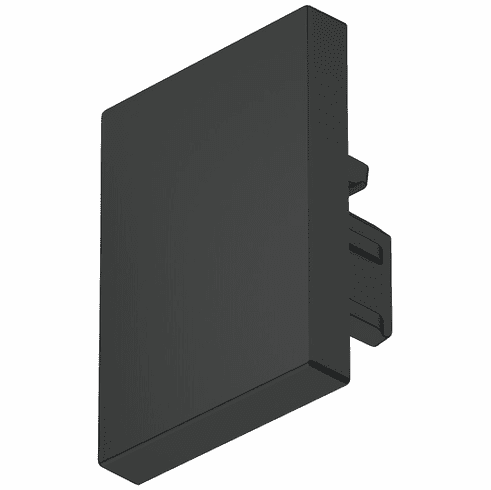 Hafele End cap, For Hfele Loox5 profile 2103, Plastic, Plastic, black, Item# 833.95.781, 83395781, 833-95-781