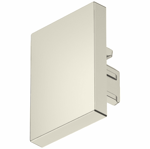 Hafele End cap, For Hfele Loox5 profile 2103, Plastic, Plastic, brushed stainless steel colored, Item# 833.95.782, 83395782, 833-95-782