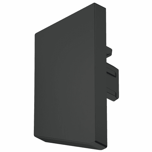 Hafele End Cap, For Hfele Loox5 profile 2104, Plastic, Plastic, black, Item# 833.95.784, 83395784, 833-95-784