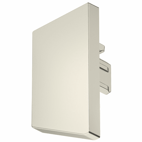 Hafele End Cap, For Hfele Loox5 profile 2104, Plastic, Plastic, brushed stainless steel colored, Item# 833.95.785, 83395785, 833-95-785