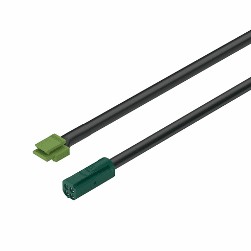Hafele Lead with Snap-In Connector, Hfele Loox5, 3-wire 24 AWG, 12 V, For modular multi-white lights, Cable length: 2 m (78 3/4"), Item# 833.95.790, 83395790, 833-95-790