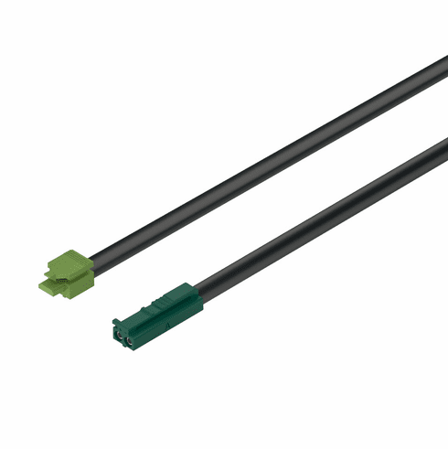 Hafele Lead with Snap-In Connector, Hfele Loox5, modular, For modular lights and other modular devices, Cable length: 2 m (78 3/4"), 24V, Item# 833.95.791, 83395791, 833-95-791