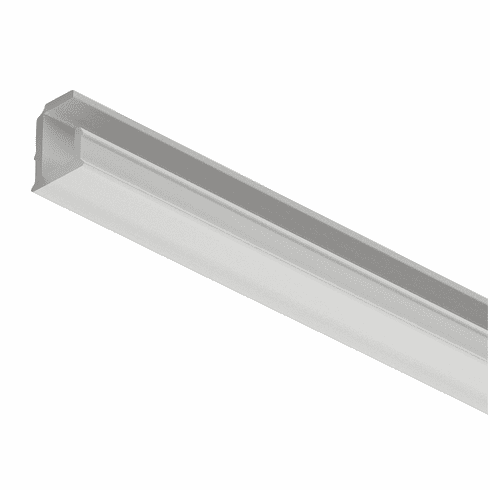 Hafele Profile for recess mounting, Hfele Loox5 profile 1102, for LED strip lights, plastic, Internal width 5mm, Length: 2500 mm (98 7/16"), white opal, Item# 833.95.802, 83395802, 833-95-802
