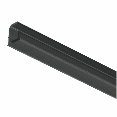 Hafele Profile for recess mounting, Hfele Loox5 profile 1102, for LED strip lights, plastic, Internal width 5mm, Length: 2500 mm (98 7/16"), black, Item# 833.95.803, 83395803, 833-95-803