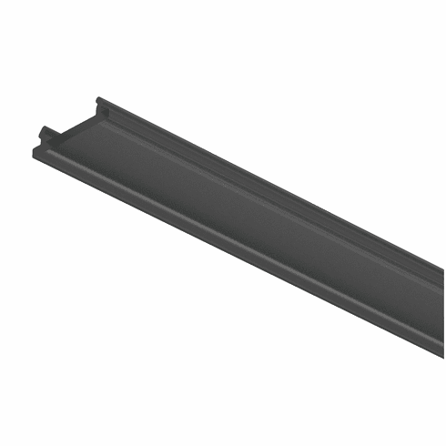 Hafele Diffuser, Hfele Loox5 for profiles 2101, width (1/2") 13 mm, Length: 2500 mm, black, Item# 833.95.810, 83395810, 833-95-810