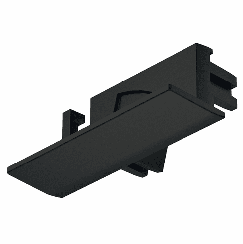Hafele End cap, For Hfele Loox5 profile 1107, With cable outlet, Black, Item# 833.95.820, 83395820, 833-95-820