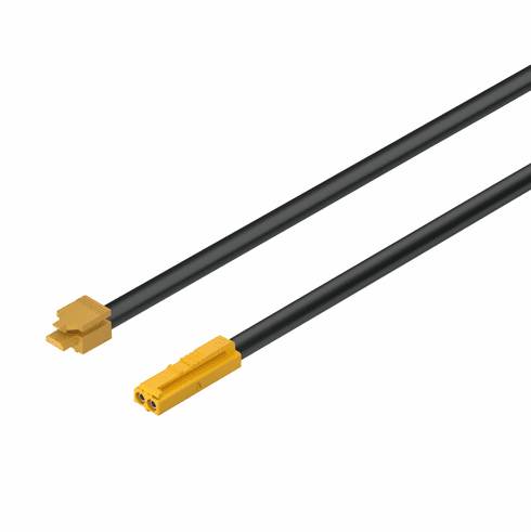 Hafele Lead with Snap-In Connector, Hfele Loox5, modular, For modular lights and other modular devices, Cable length: 2 m (78 3/4"), 12V, Item# 833.95.830, 83395830, 833-95-830