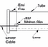 Hafele Lighted Wardrobe Tube, Elite Collection, 12 V, Profile 5111 with Loox LED 2065, Black; 3000K warm white; 24" length, Item# 833.96.101, 83396101, 833-96-101