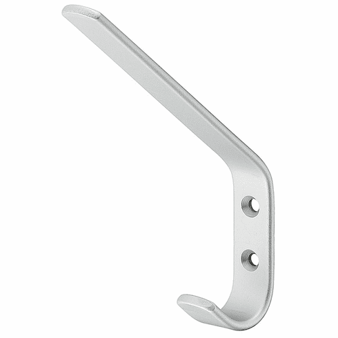 Hafele Coat Hook, Matt Silver Anodized Aluminum, Coat hook, Silver colored anodized, Item# 842.02.906, 84202906, 842-02-906