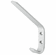 Hafele Coat Hook, Matt Silver Anodized Aluminum, Coat hook, Silver colored anodized, Item# 842.02.906, 84202906, 842-02-906