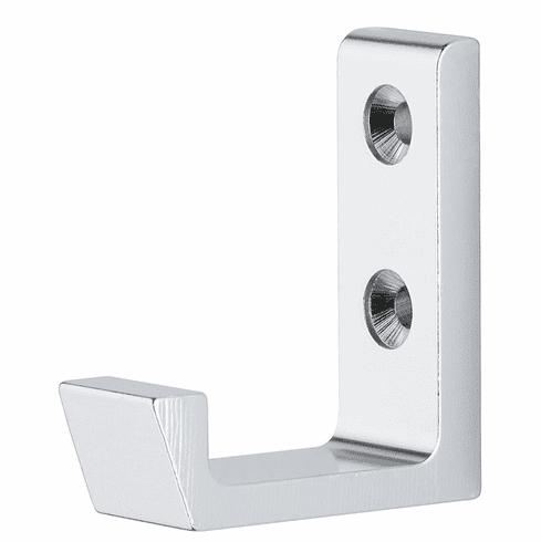 Hafele Coat Hook, Aluminum, Coat hook, Height 47 mm, depth 41 mm, width 17 mm, silver colored anodized, Item# 842.20.959, 84220959, 842-20-959