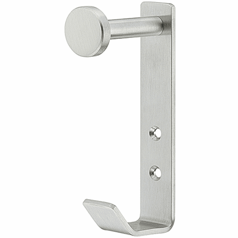 Hafele Wardrobe Hook, Stainless steel, with 2 hooks, 110 x 25 mm (H x W), Item# 842.34.010, 84234010, 842-34-010