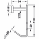 Hafele Wardrobe Hook, Stainless steel, with 2 hooks, 110 x 25 mm (H x W), Item# 842.34.010, 84234010, 842-34-010