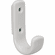Hafele Coat Hook, HEWI, Polyamide, 75 x 24 mm (H x W), Coat hook, wide range of colors, Pure white, without spacer, Item# 842.52.199, 84252199, 842-52-199
