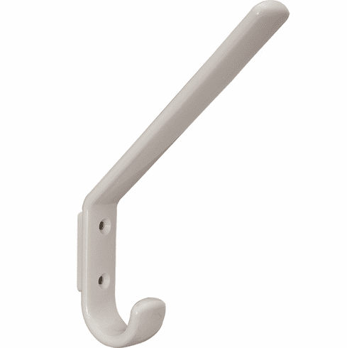 Hafele Coat Hook, HEWI, Polyamide, 22x110x165 mm (WxDxH), Coat hook, wide range of colors, Pure white, without spacer, Item# 842.54.199, 84254199, 842-54-199