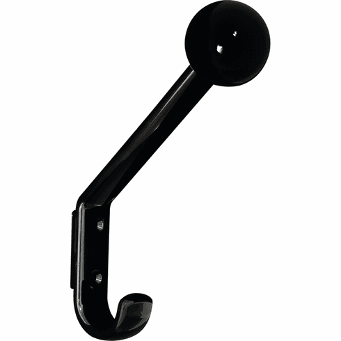 Hafele Coat and Hat Hook, Polyamide, HEWI, Hat and coat hook, Jet black, Item# 842.56.190, 84256190, 842-56-190