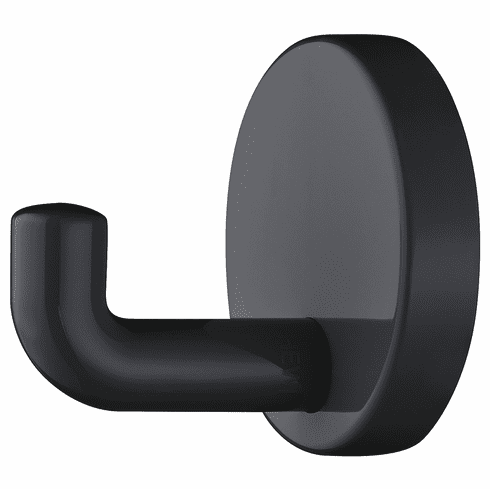 Hafele Hook, Polyamide, Round Rose, HEWI, Depth: 30 mm, glossy anthracite gray, Item# 842.61.192, 84261192, 842-61-192