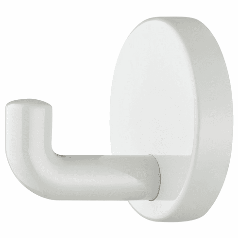 Hafele Hook, Polyamide, Round Rose, HEWI, Depth: 30 mm, glossy pure white, Item# 842.61.199, 84261199, 842-61-199