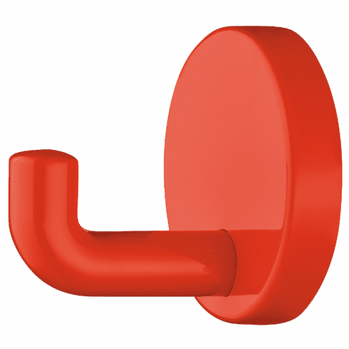 Hafele Hook, Polyamide, Round Rose, HEWI, Depth: 46Â mm, glossy coral, Item# 842.61.236, 84261236, 842-61-236