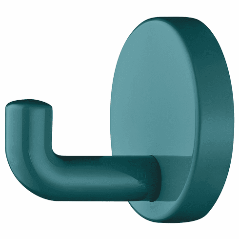 Hafele Hook, Polyamide, Round Rose, HEWI, Depth: 65 mm, glossy aqua, Item# 842.61.355, 84261355, 842-61-355
