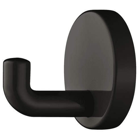 Hafele Hook, Polyamide, Round Rose, HEWI, Depth: 65 mm, glossy jet black, Item# 842.61.390, 84261390, 842-61-390