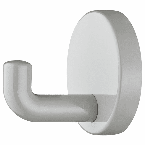 Hafele Hook, Polyamide, Round Rose, HEWI, Depth: 65Â mm, glossy light gray, Item# 842.61.397, 84261397, 842-61-397