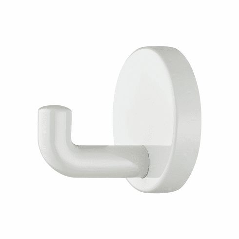 Hafele Hook, Polyamide, Round Rose, HEWI, Depth: 65 mm, glossy pure white, Item# 842.61.399, 84261399, 842-61-399