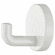 Hafele Hook, Polyamide, Round Rose, HEWI, Depth: 65 mm, glossy pure white, Item# 842.61.399, 84261399, 842-61-399