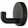 Hafele Hook, Polyamide, Round Rose, HEWI, Depth: 100 mm, glossy jet black, Item# 842.61.490, 84261490, 842-61-490